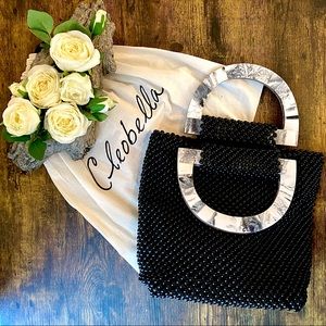 Cleobella Luma Beaded Bag, Black